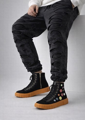 Erkek Düğme Detaylı Outdoor Ayakkabı - Görsel 5