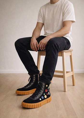 Erkek Düğme Detaylı Outdoor Ayakkabı - Görsel 3