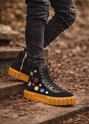 Erkek Düğme Detaylı Outdoor Ayakkabı - Görsel 7