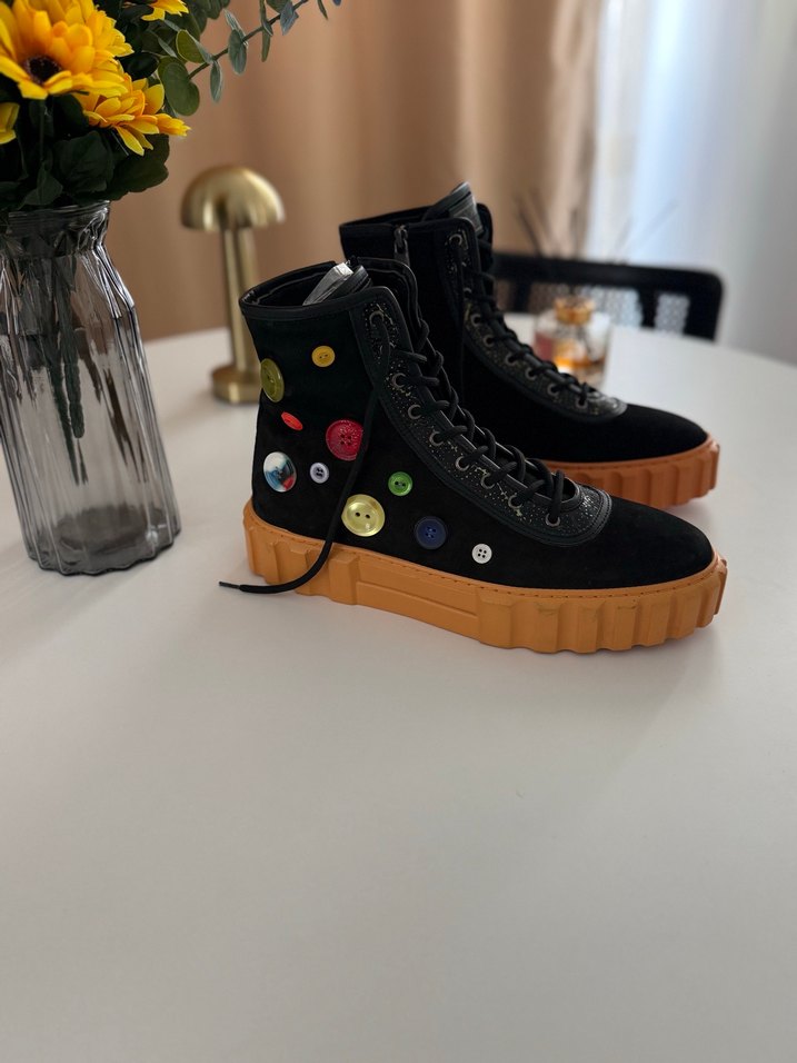 Erkek Düğme Detaylı Outdoor Ayakkabı - Görsel 2