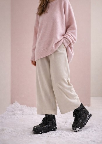 Siyah Kürklü Platform Topuklu Kadın Bot - Görsel 3