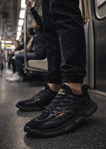 Greyder Siyah Desenli Erkek Spor Ayakkabı - Görsel 2