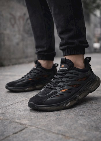 Greyder Siyah Desenli Erkek Spor Ayakkabı - Görsel 4