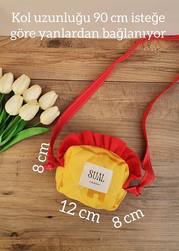 Diğer Sarı Desenli kız çocuk Çantası