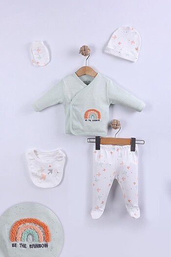 HelloBaby Yenidoğan 5li Hastane Çıkış Seti