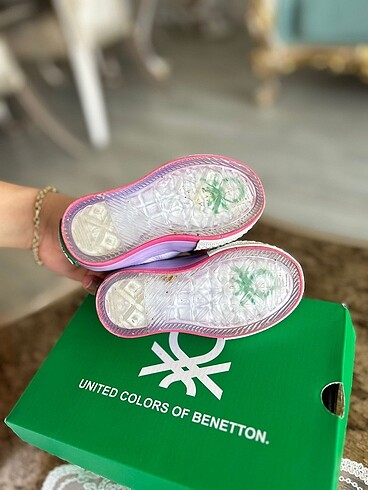 21 Beden mor Renk Benetton çocuk ayakkabı