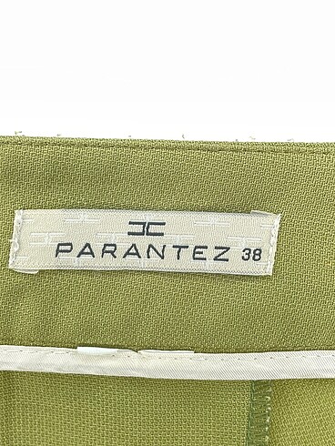 38 Beden yeşil Renk Parantez Kumaş Pantolon %70 İndirimli.