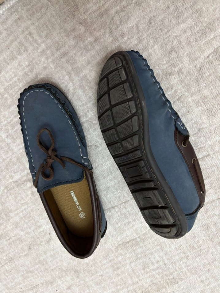 Mavi Süet Erkek Günlük Ayakkabı - Görsel 2