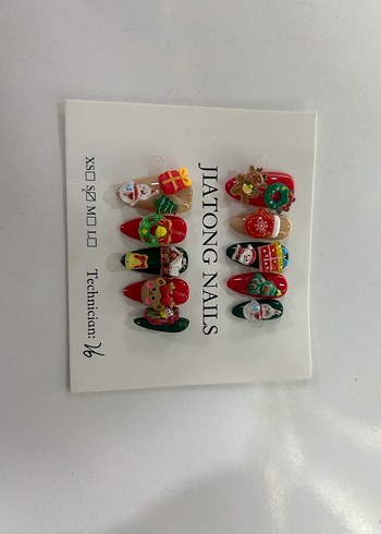 Christmas Temali Takma Tirnak - Görsel 2