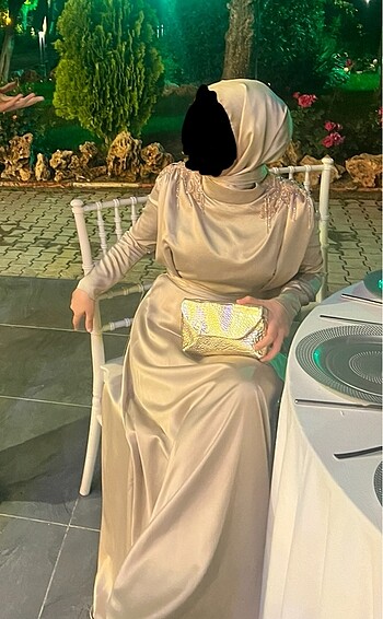 s Beden camel Renk abiye/ mezuniyet elbisesi bej rengi