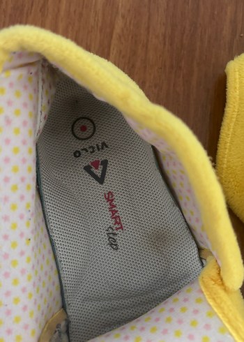 Kız Çocuk Sarı Polar Ev Terliği Velcro - Görsel 5