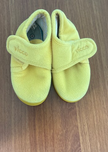 Kız Çocuk Sarı Polar Ev Terliği Velcro - Görsel 2