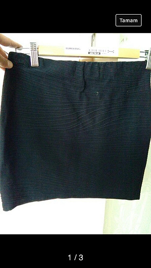 m Beden Bershka siyah mini etek