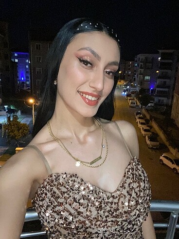 s Beden camel Renk Söz elbisesi