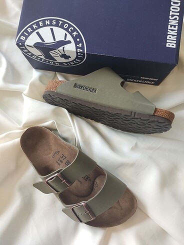 38 Beden haki Renk Birkenstock Arizona Terlik Haki