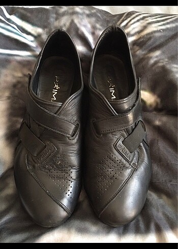 Vintage deri loafer ayakkabi