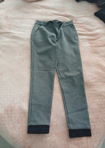 Düğmeli Gri Erkek Eşofman Altı - Görsel 4