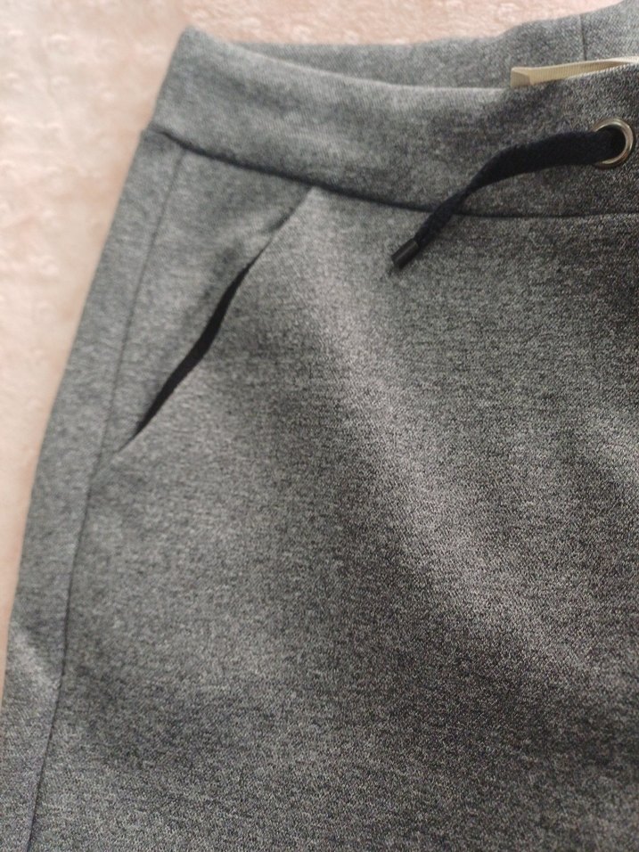 Düğmeli Gri Erkek Eşofman Altı - Görsel 2