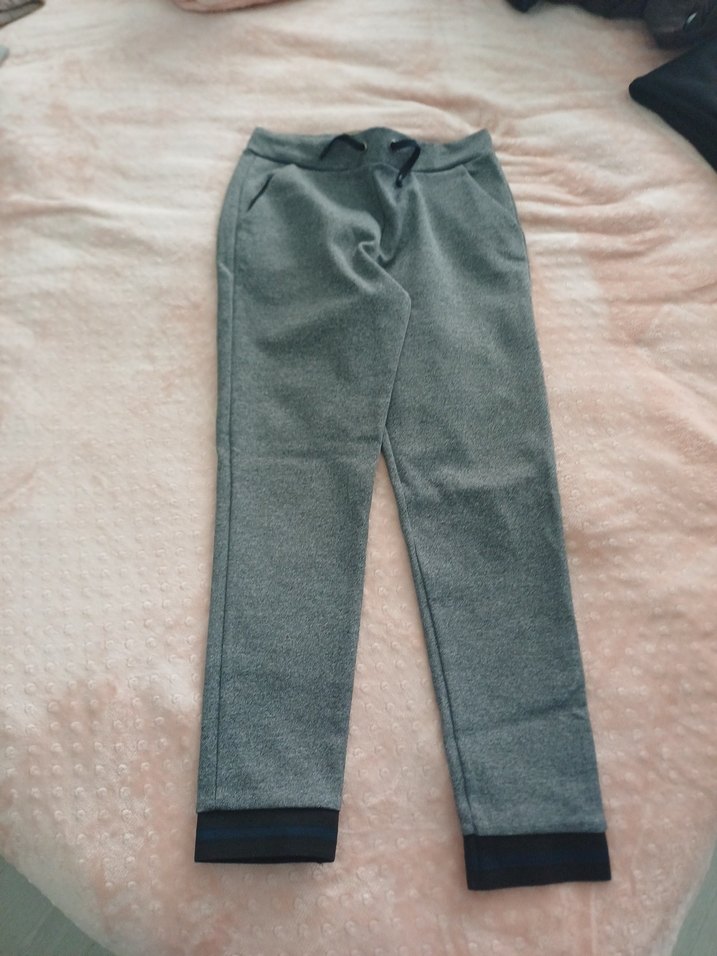 Düğmeli Gri Erkek Eşofman Altı - Görsel 4