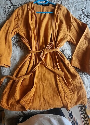 m Beden turuncu Renk Kimono