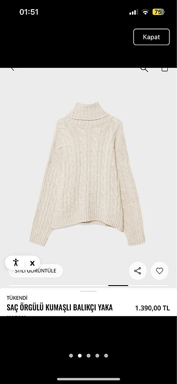 m Beden STRADIVARIUS KAZAK