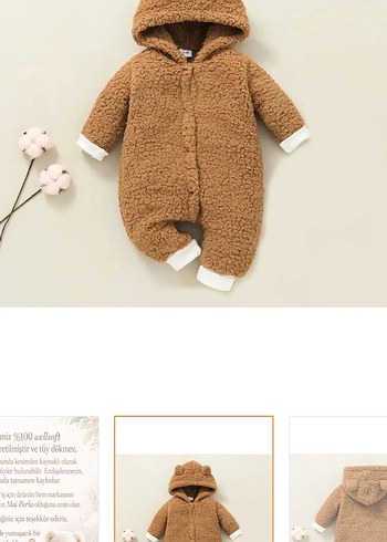 Kahverengi Bebek Peluş Tulumu - Görsel 4