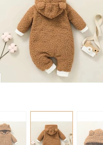 Kahverengi Bebek Peluş Tulumu - Görsel 3