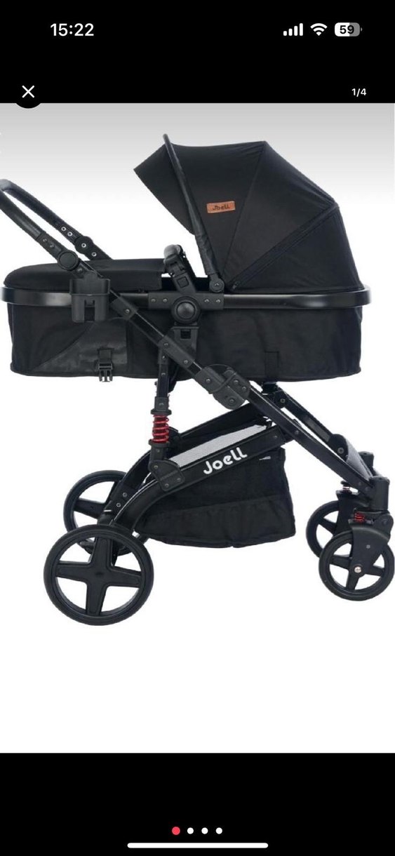 Siyah Joell Bebek Arabası - Görsel 2
