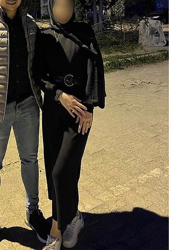 Triko uzun elbise