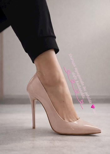 Pembe Modern Stiletto Topuklu Kadın Ayakkabı - Görsel 2
