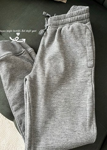 Gri Kadın Yünlü Eşofman Altı - Görsel 2