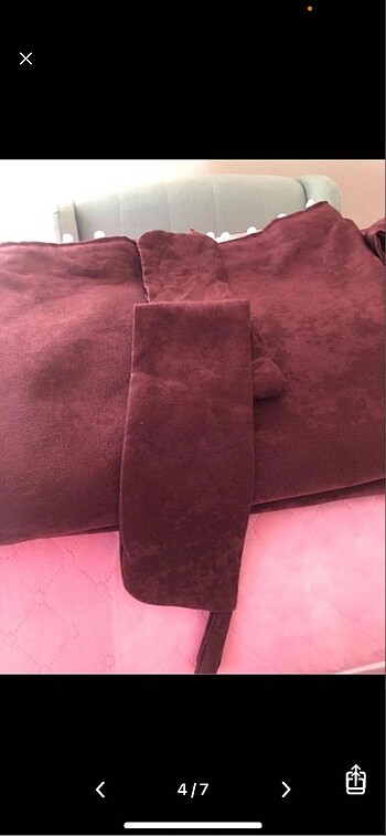 Beden bordo Renk Fon perde