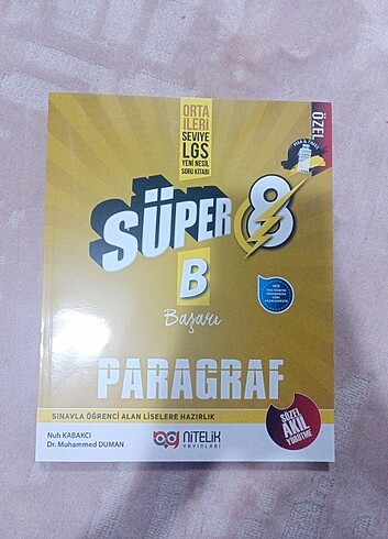 nitelik yayınları süper 8 lgs paragraf kitabı 