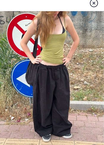 s Beden bdg baggy siyah pantolon