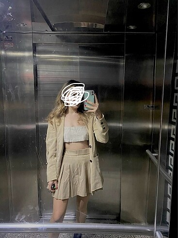 Pileli etek Stradivarius