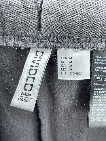 m Beden gri Renk H&M Eşofman Altı %70 İndirimli.