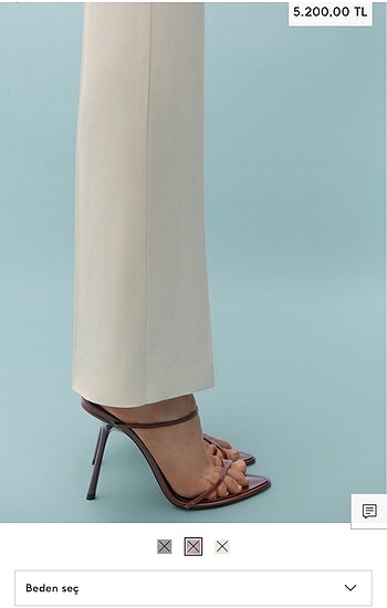 37 Beden bordo Renk Mango victoria beckham sandalet