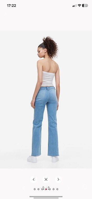 H&M hm y2k flared low cargo jeans
