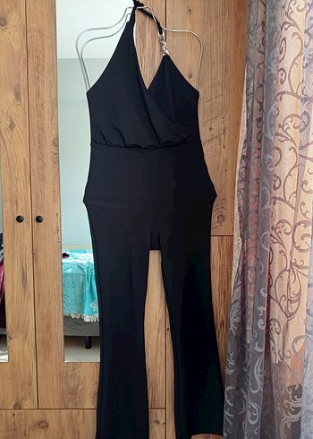 Siyah V Yakalı Hamile Tulum - Görsel 6