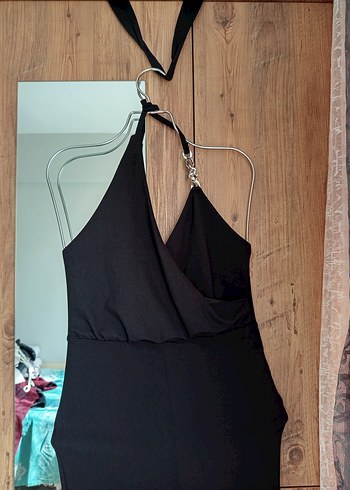 Siyah V Yakalı Hamile Tulum - Görsel 5