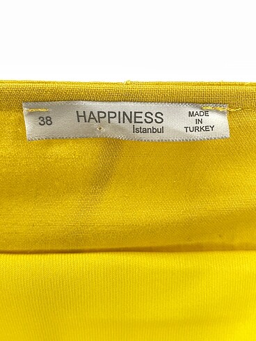 38 Beden sarı Renk Happiness Uzun Elbise %70 İndirimli.