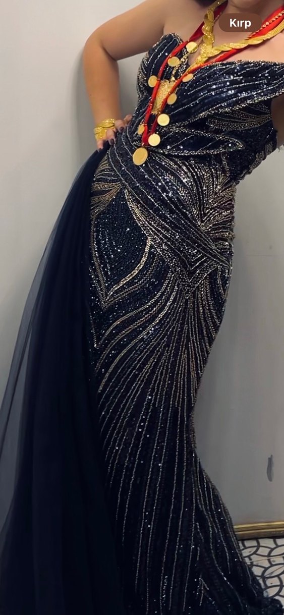 Drapeli Straplez Uzun Abiye Elbise - Görsel 2