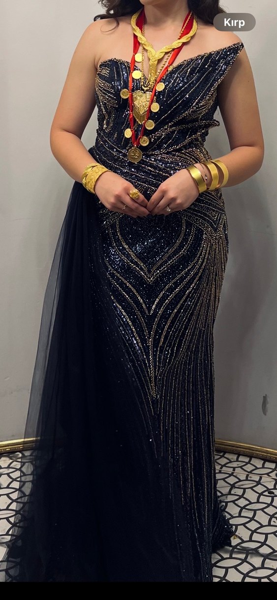 Drapeli Straplez Uzun Abiye Elbise - Görsel 3