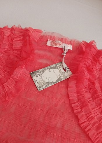 Pembe Fırfırlı Kız Bolero - Görsel 2