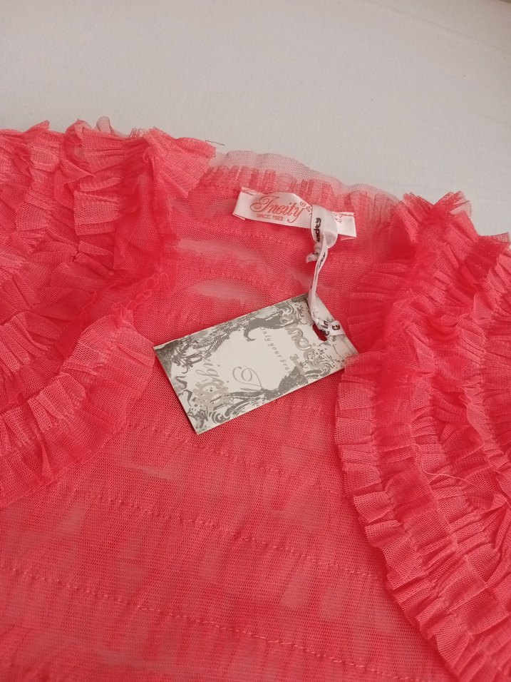 Pembe Fırfırlı Kız Bolero - Görsel 2