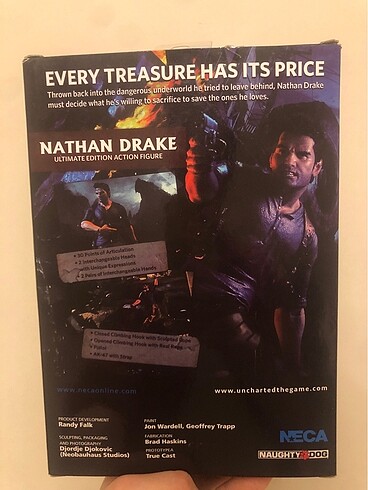 Beden Renk NECA uncharted 4 nathan drake figür