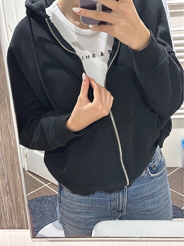 xs Beden Addax Fermuarlı Sweatshirt