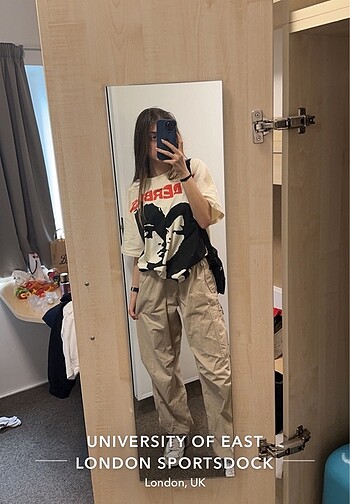 Diğer Jurrasink Kadın Lovers Baskılı Oversize Tişört