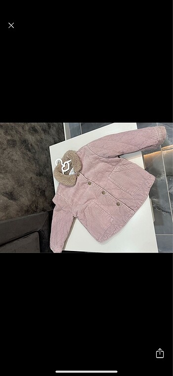 Zara 2/3 yaş kürklü mont