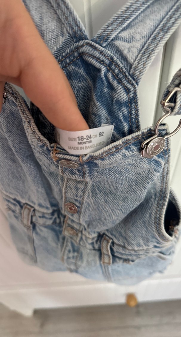 Zara Kız Çocuk Denim Askılı Tulum - Görsel 3
